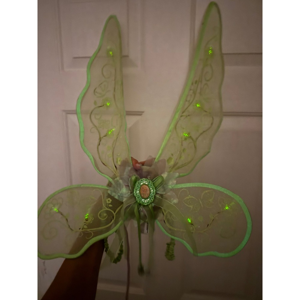 RARE Disney Store Tinkerbell 5 Piece Costume Light Up Wings size 5/6 - Picture 14 of 14